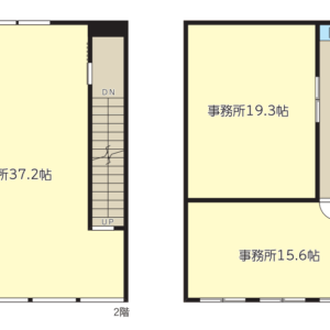 【貸店舗・事務所】酒田駅1.3km 中町一丁目 45坪(2・3階部分) 画像1